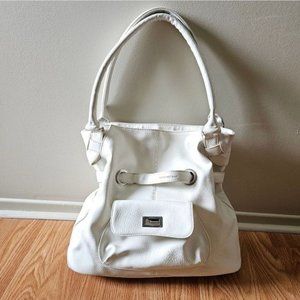 Matt And Nat Vegan Leather Tote Bag White.
